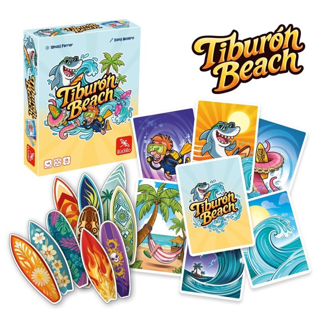 Tiburón Beach - Juego de mesa - Ludilo - 2-5 jugadores - 6+ años - 15 min
