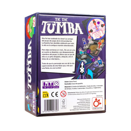 Tic Tac Tumba - Juego de mesa - Mercurio - 2-8 jugadores - 10+ años - 15-20 min