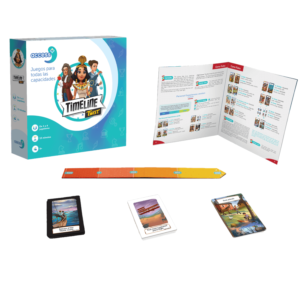Timeline Twist ACCESS+  - Juego de mesa - Asmodee - Desde 8 años