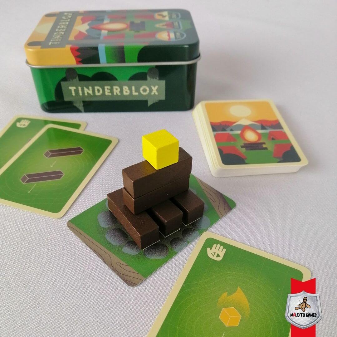 Tinderblox, juego de habilidad y destreza, 5-10 minutos, desde 6 años