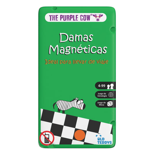 TO GO - Damas Magnéticas - Juego de mesa - The Purple Cow - 2 jugadores - 4+ años - 10 min