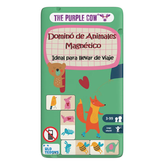 TO GO - Domino de Animales Magnético - Juego de mesa - The Purple Cow - 2-4 jugadores - 3+ años - 10 min