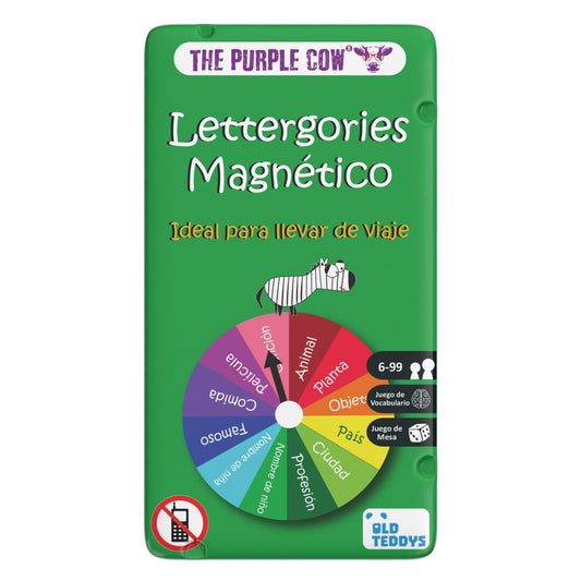 TO GO - Lettergories - Juego de mesa - The Purple Cow - 2 jugadores - 6+ años - 10 min