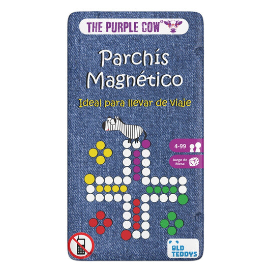 TO GO - Parchís Magnético - Juego de mesa - The Purple Cow - 2-4 jugadores - 4+ años - 10 min