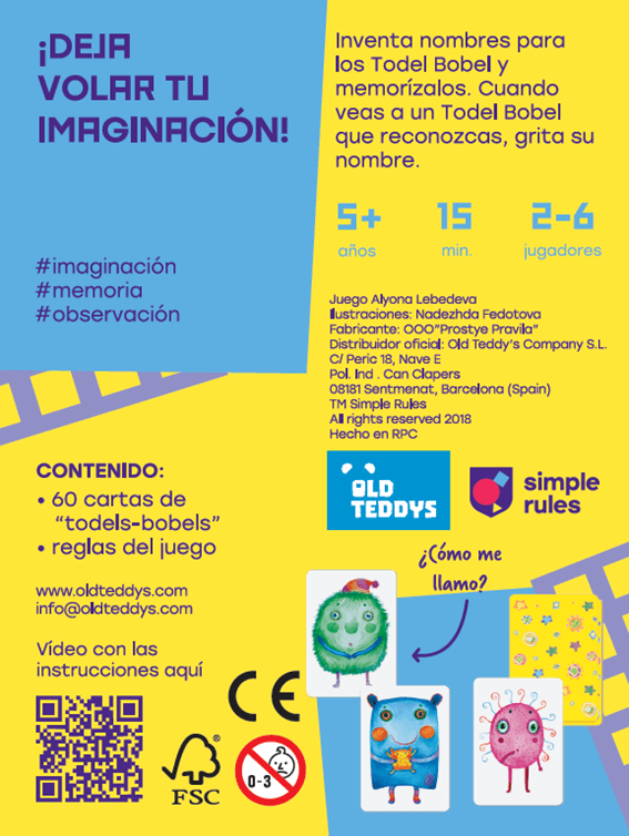 Todels Bobels -  Old Teddys - Desde 5 años - De 2 a 6 jugadores