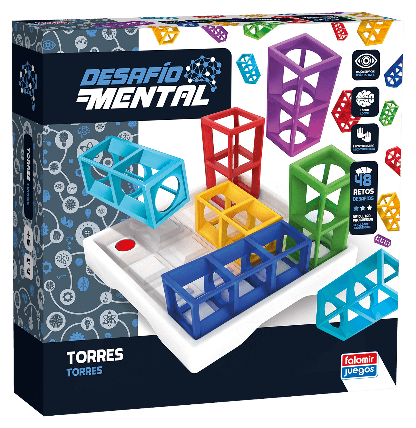 Torres - Desafío Mental - Juego de mesa - FALOMIR - Desde 8 años