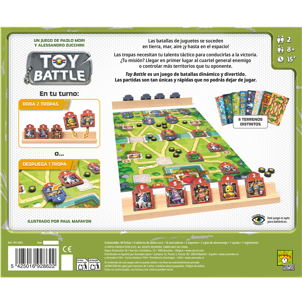 Toy Battle  - Juego de mesa táctico  - Asmodee - Desde 8 años - 2 jugadores
