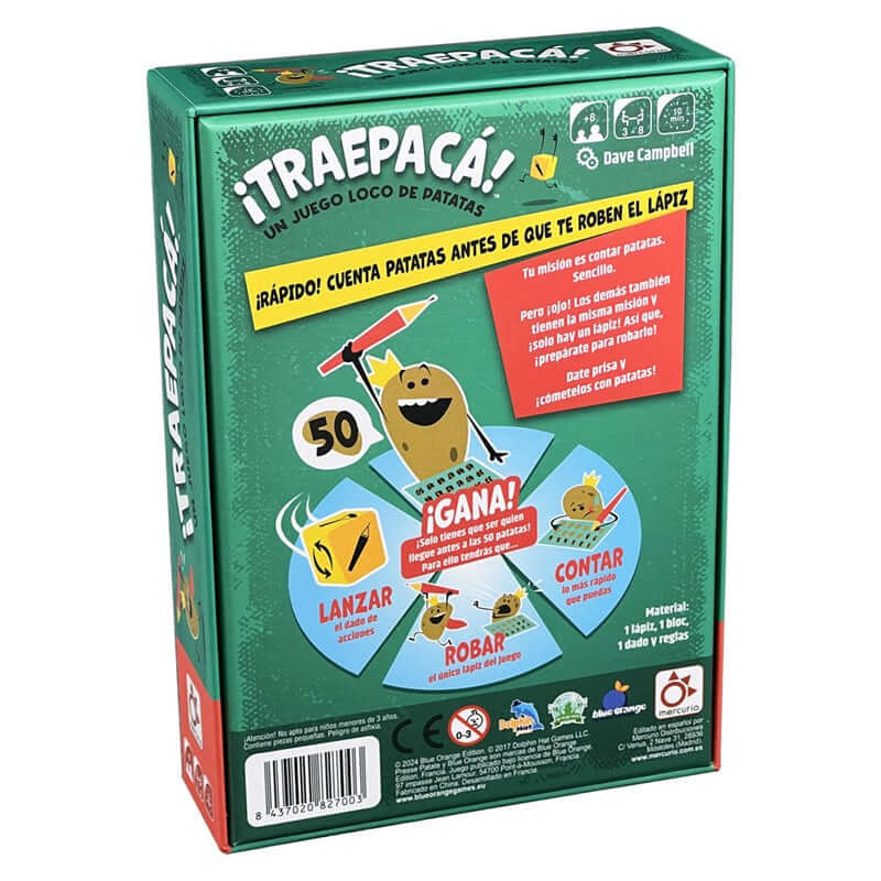 ¡TRAEPACÁ! - Juego de mesa - Mercurio - Desde 8 años