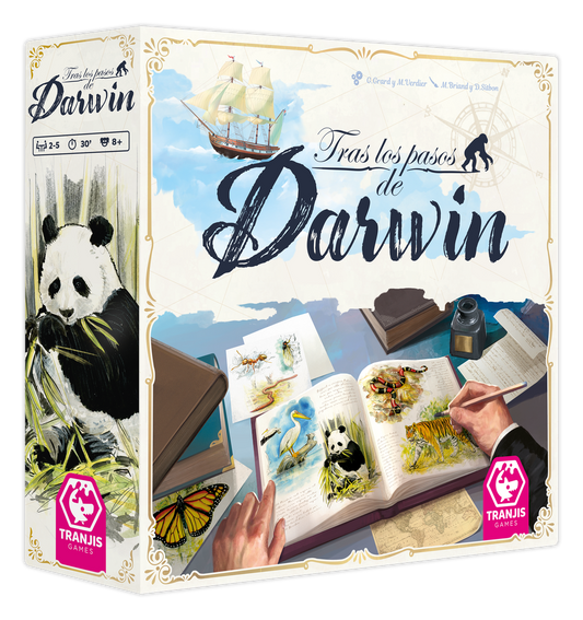 Tras los pasos de Darwin - Juego de mesa - Tranjis - 2-5 jugadores - 8+ años - 30 min
