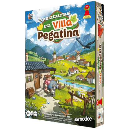 Aventuras en Villa Pegatina - Juego de mesa - Asmodee - 1-6 jugadores - 8+ años - 30-45 min
