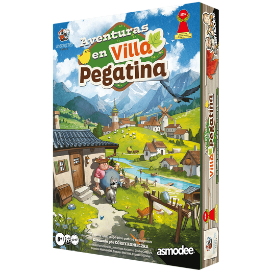 Aventuras en Villa Pegatina - Juego de mesa - Asmodee - 1-6 jugadores - 8+ años - 30-45 min