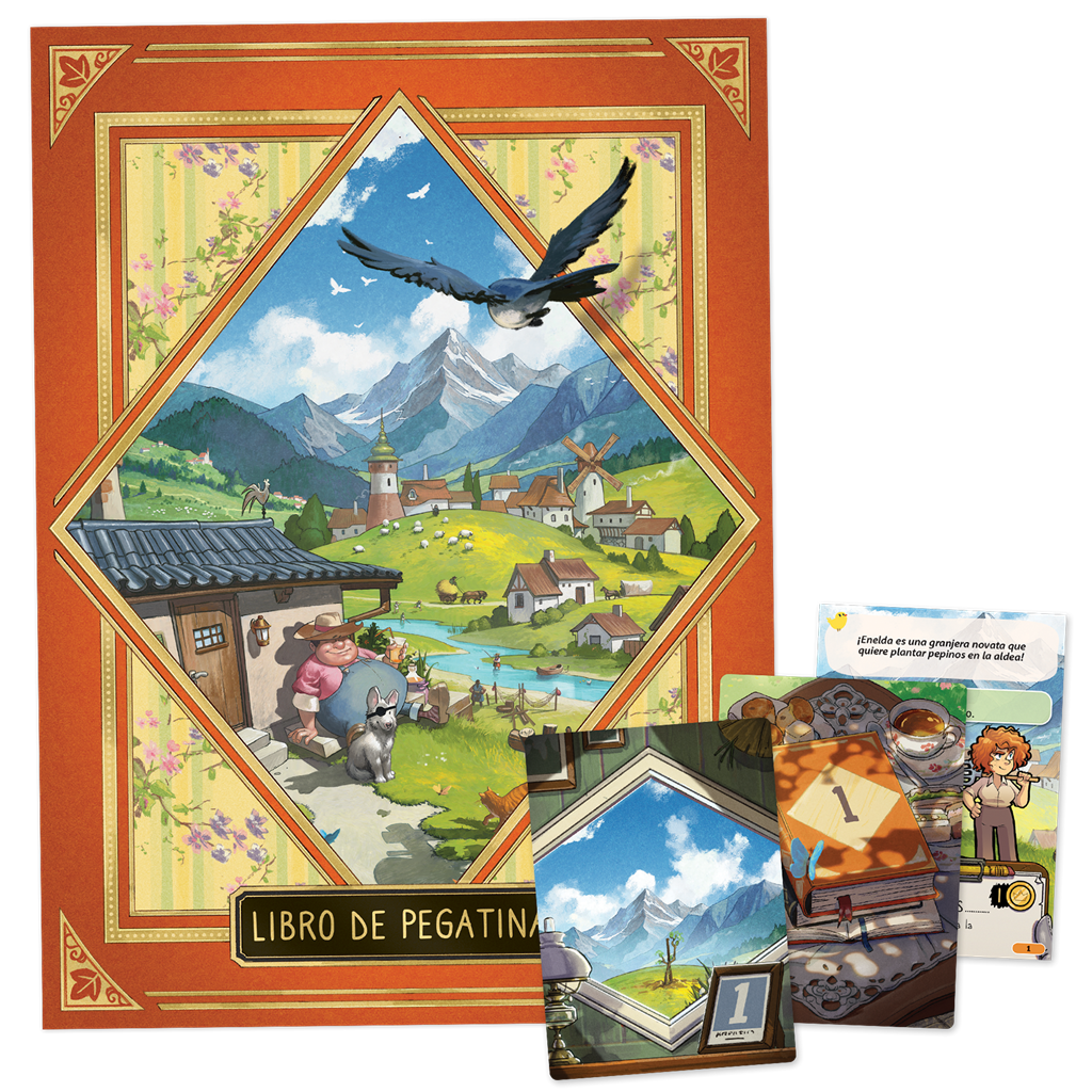 Aventuras en Villa Pegatina - Juego de mesa - Asmodee - 1-6 jugadores - 8+ años - 30-45 min