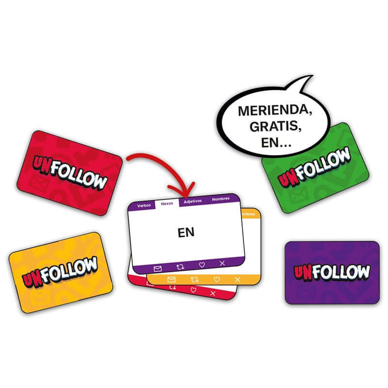 Unfollow - Juego de mesa - Ludilo - 7+ años
