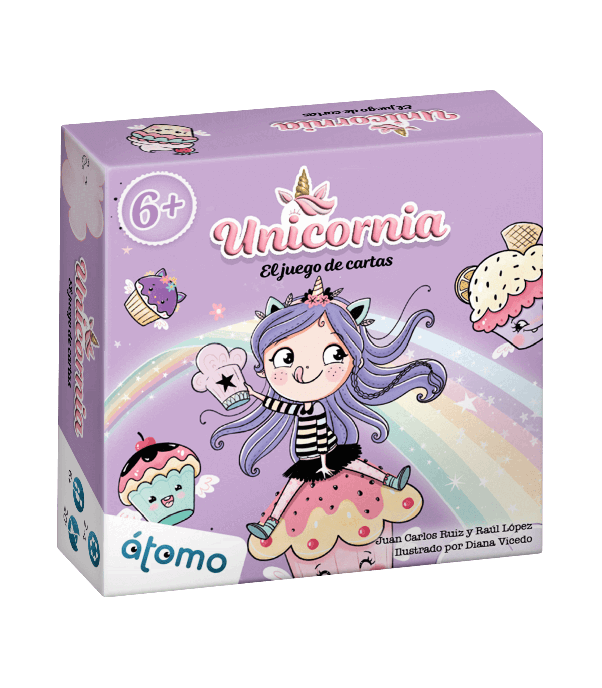Unicornia Juego de Cartas - Atomo - Desde 6 años