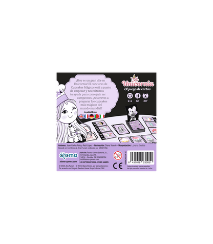 Unicornia Juego de Cartas - Atomo - Desde 6 años Board Games