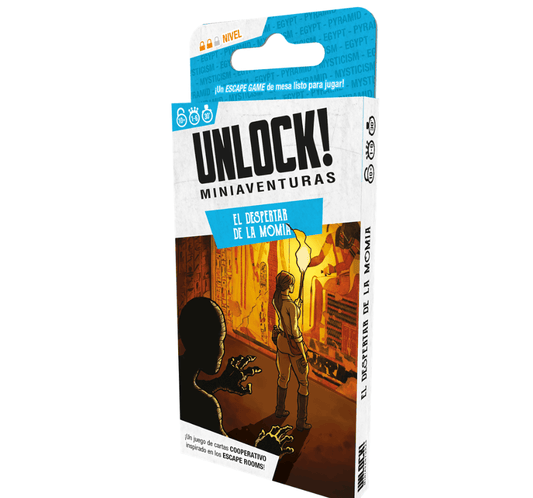 Unlock! Miniaventuras El Despertar de la Momia   - Juego de mesa - Asmodee - Desde 6 años