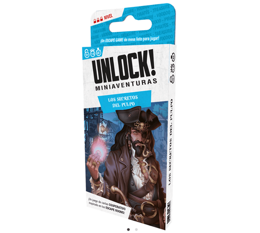 Unlock! Miniaventuras Los secretos del Pulpo   - Juego de mesa - Asmodee - Desde 6 años