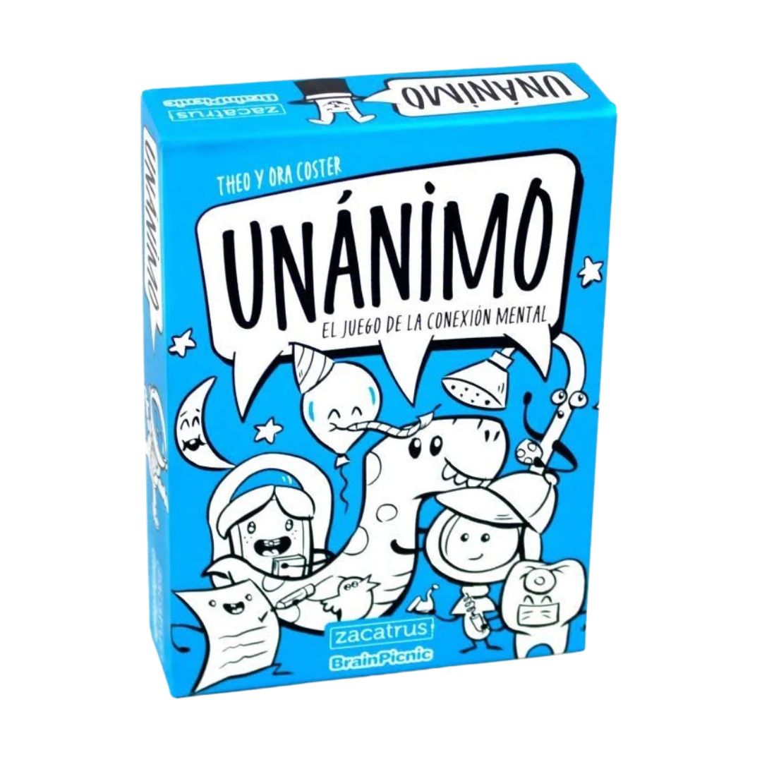 Unánimo – Juego de palabras, conexión y risas en grupo (8+ años · 3-8 jugadores) · Brain Picnic