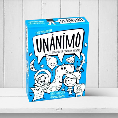 Unánimo – Juego de palabras, conexión y risas en grupo (8+ años · 3-8 jugadores) · Brain Picnic