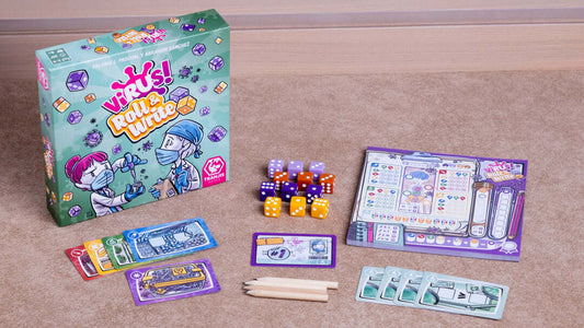 Virus! Roll & Write - Juego de mesa - Tranjis - Desde 8 años