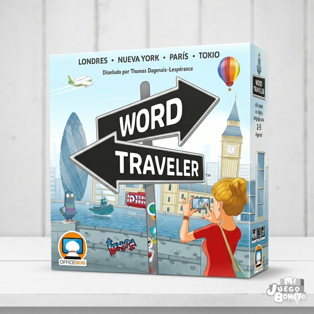 Word Traveler – Juego de mesa familiar de palabras – 10+ años – 2 a 5 jugadores – Asmodee