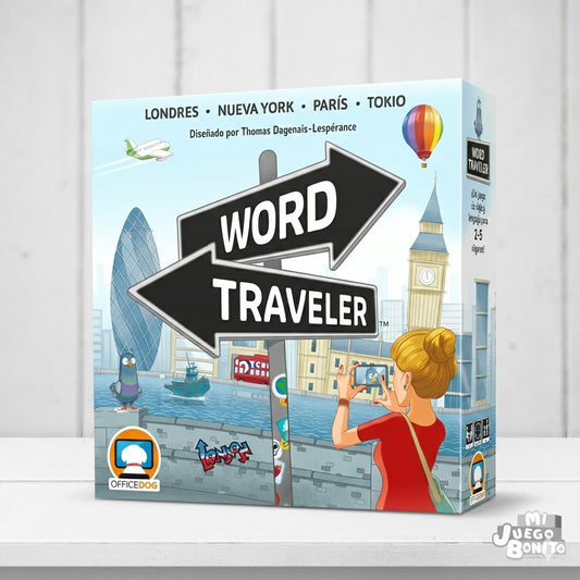 Word Traveler – Juego de mesa familiar de palabras – 10+ años – 2 a 5 jugadores – Asmodee
