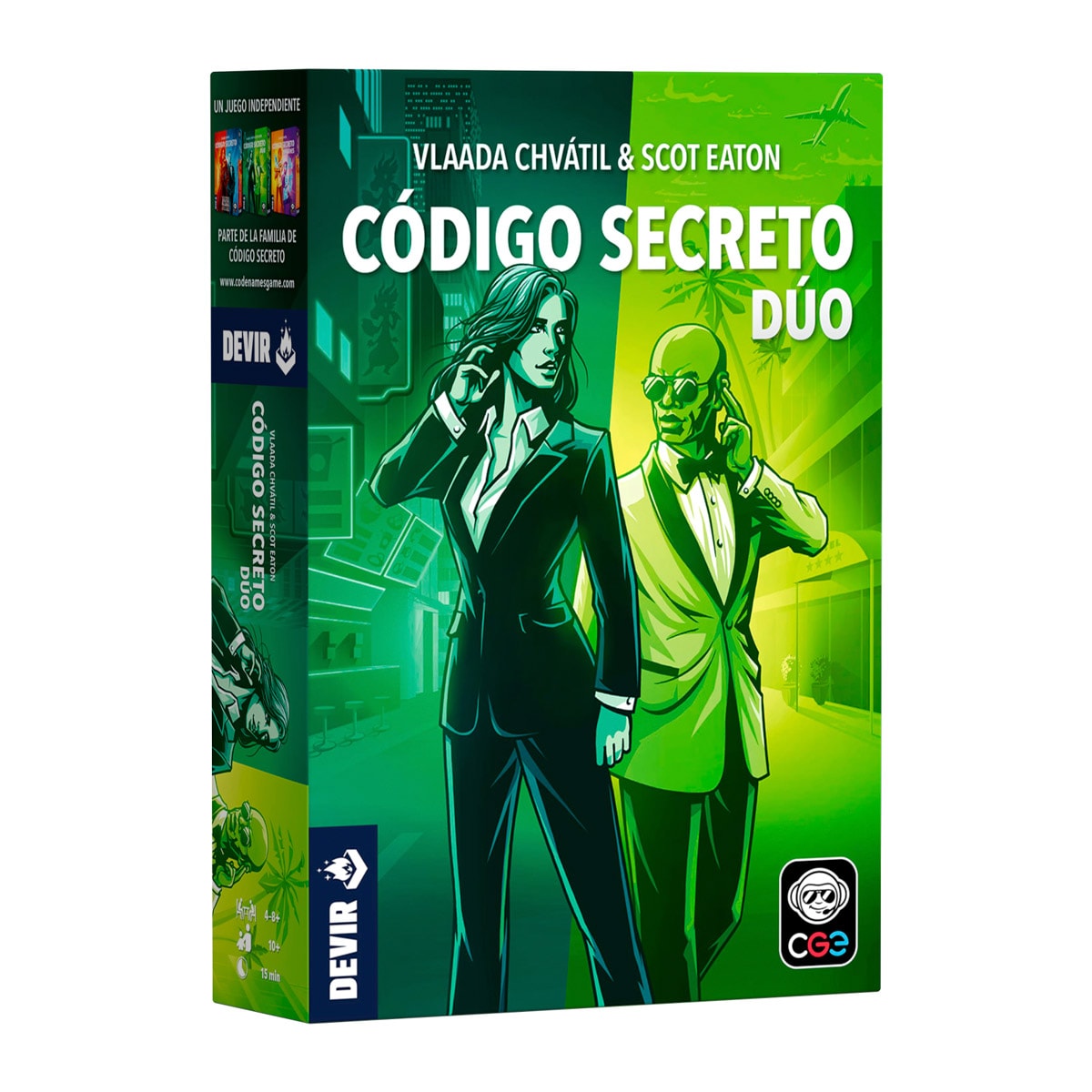 Código Secreto Duo - Juego de mesa - Devir - 2+ jugadores - 11+ años - 15 min