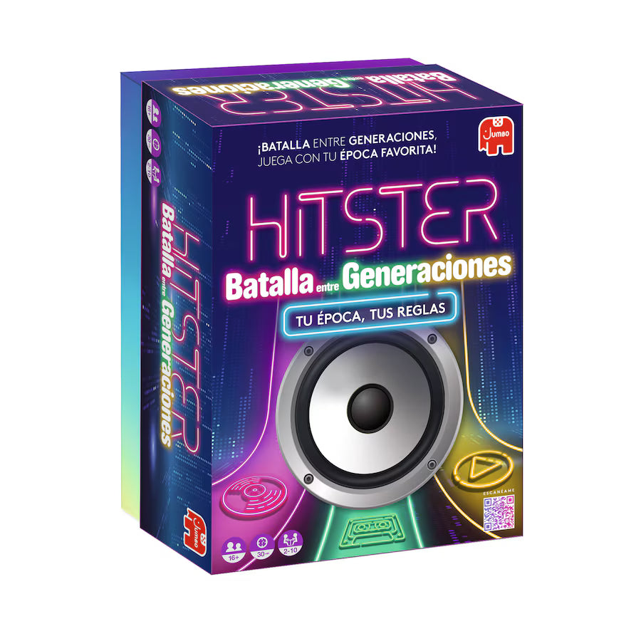 Hitster Batalla de las Generaciones – Juego musical por épocas – 2-10 jugadores – +16 años – Jumbo