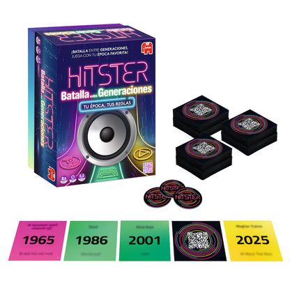 Hitster Batalla de las Generaciones – Juego musical por épocas – 2-10 jugadores – +16 años – Jumbo