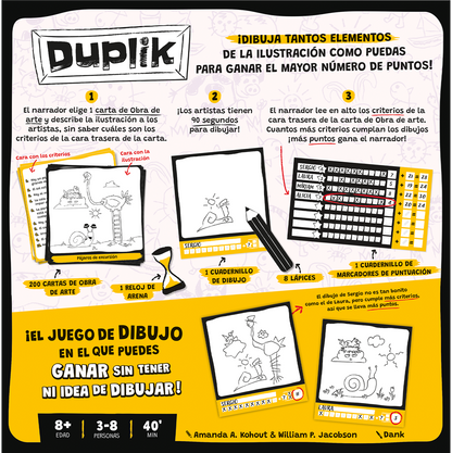 Duplik  - Juego de mesa  - Asmodee - Desde 8 años - 3 a 8 jugadores