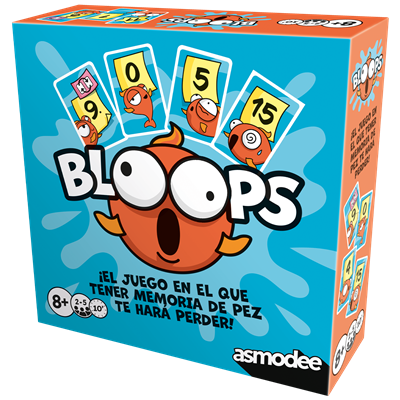 Bloops- Juego de cartas para demostrar que no tienes memoria de pez - Asmodee - Desde 8 años