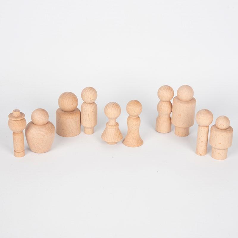 10 figuras de madera de miembros de la comunidad - Tickit - Mi Juego Bonito