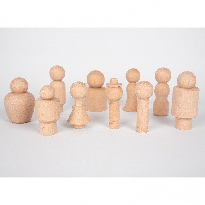 10 figuras de madera de miembros de la comunidad - Tickit - Mi Juego Bonito