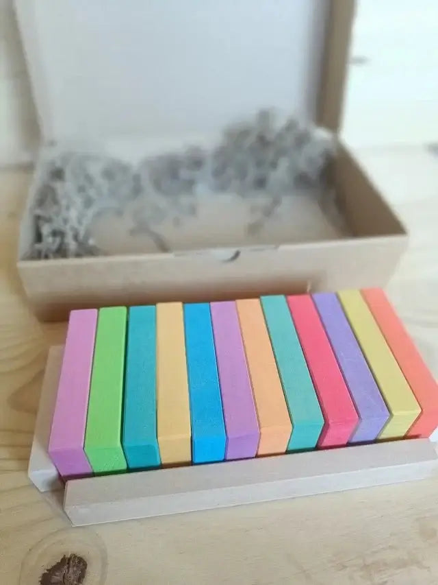 12 tablitas pequeñas multicolor - Ocamora - Mi Juego Bonito