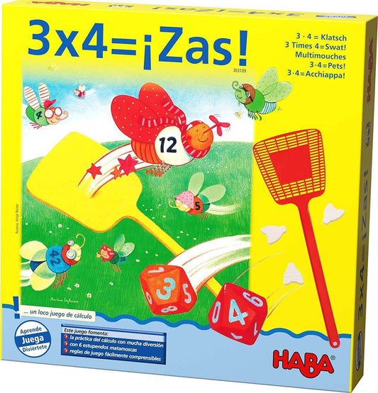 3 x 4 = ¡Zas! Juego de mesa desde los 8 años