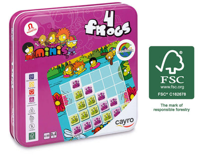 4 Frogs - Juego de mesa - Cayro - Desde 4 años Board Games