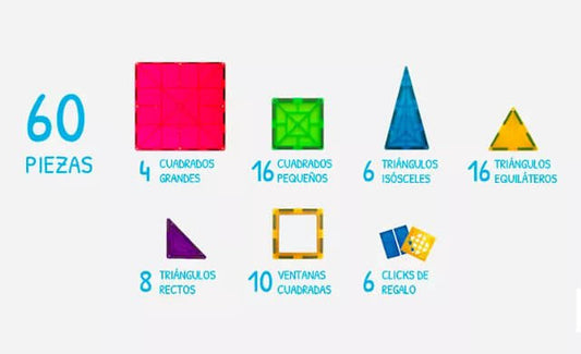 Braintoys Imanix 60 pcs – Construcción magnética creativa (3+ años · 1+ jugadores) · Braintoys