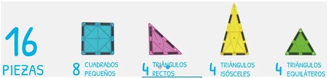 Braintoys Imanix Glow in the Dark 16 piezas. Brilla en la oscuridad