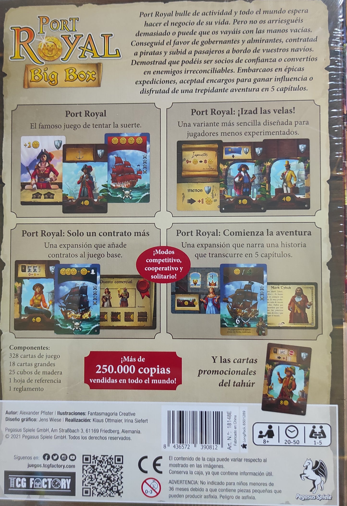 Port Royal Big Box - Juego TCG FACTORY desde los 8 años