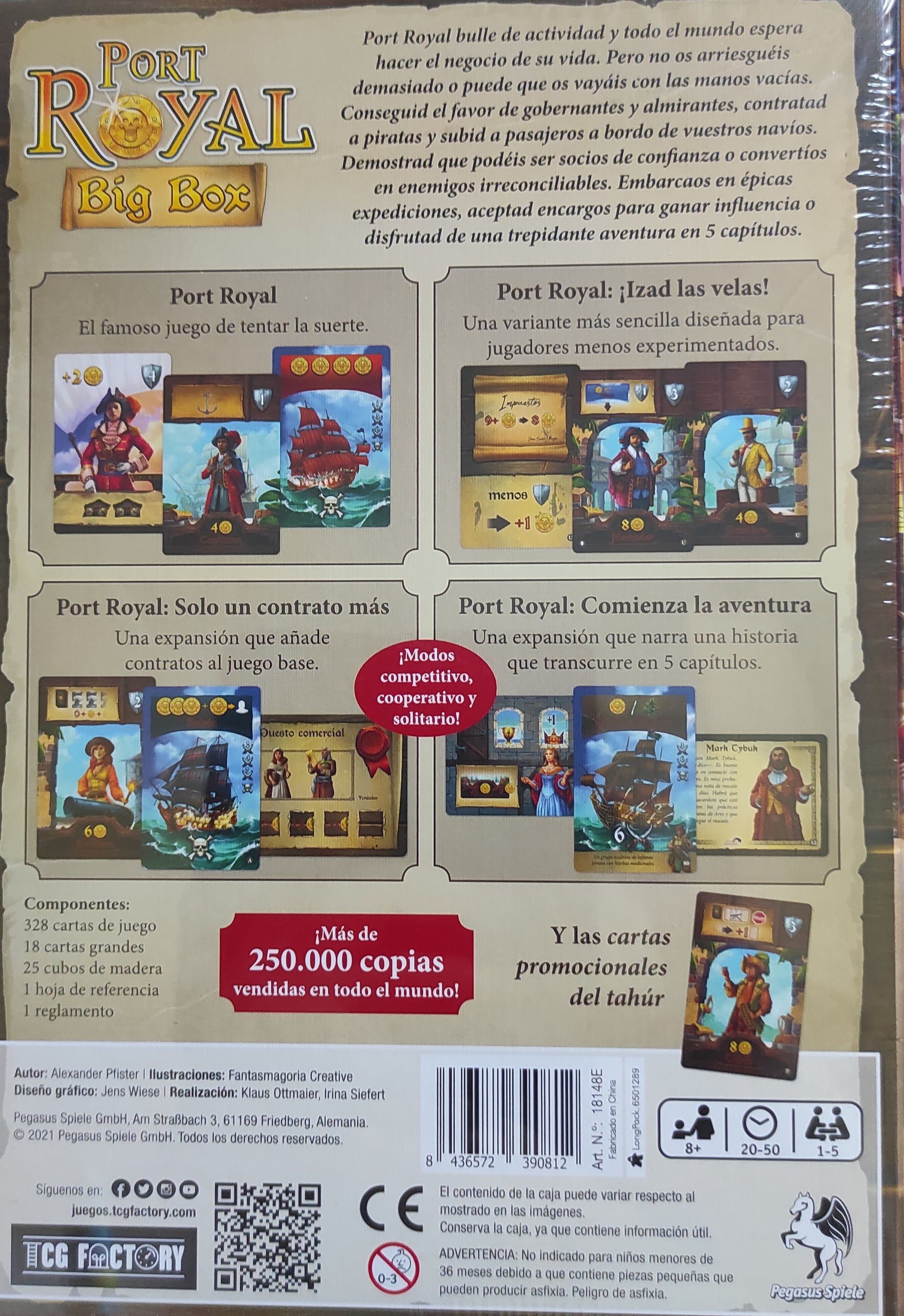 Port Royal Big Box - Juego TCG FACTORY desde los 8 años