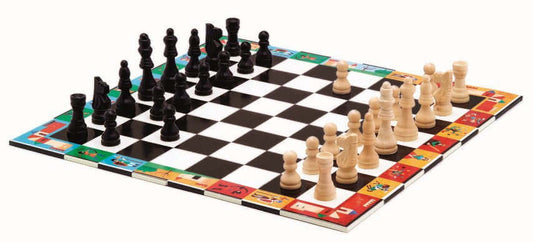 Ajedrez y Damas - Juego de mesa - Djeco - Desde 6 años Board Games
