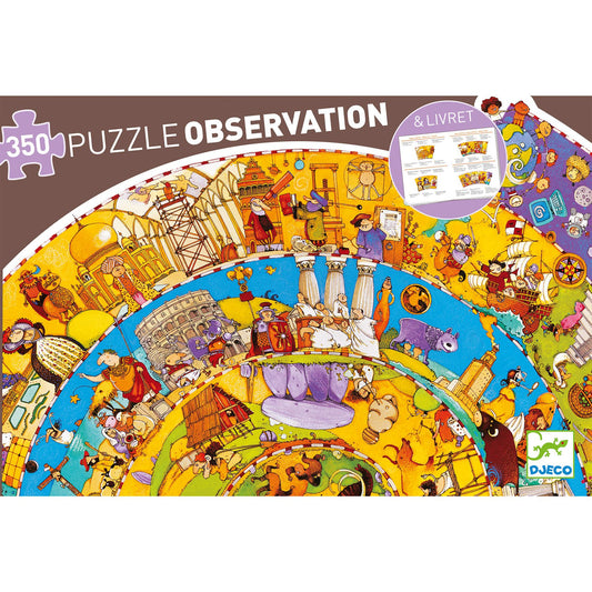 Puzzle Observación Historia - Djeco Juego de mesa desde los 7 años Jigsaw Puzzles