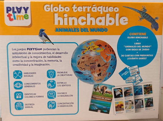 Kit Globo Terráqueo Hinchable El mundo de los animales Educational Toys