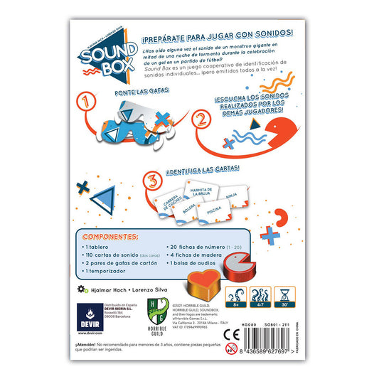 Sound Box - Juego de mesa - Devir - Desde 8 años Board Games