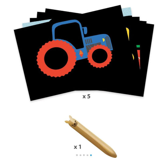 Tarjetas de vehículos para rascar Arts & Craft desde 18 meses Arts & Crafts