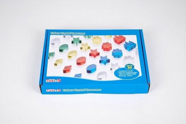 Tesoros translúcidos acrílicos de color Tickit Building Toys