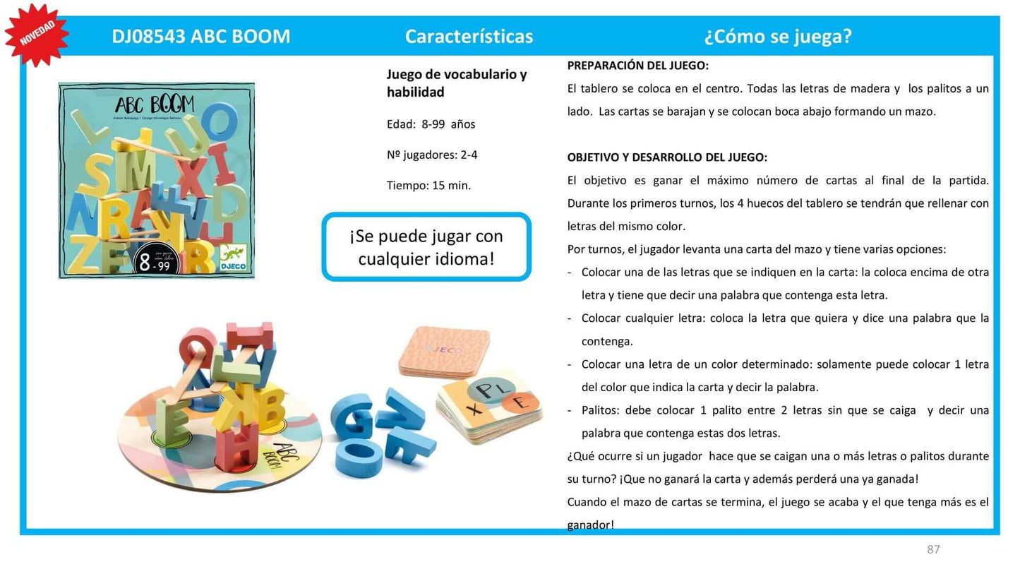 ABC Boom - Juego de mesa desde los 8 años - Mi Juego Bonito