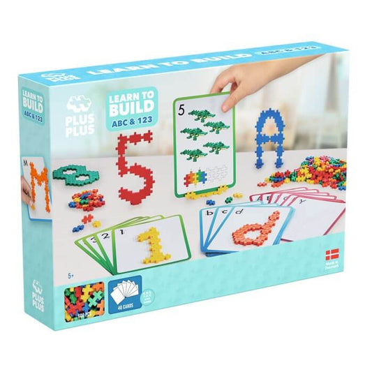 ABC y 1, 2 y 3 Learn to Build Juego de construcción desde los 5 años Building Toys