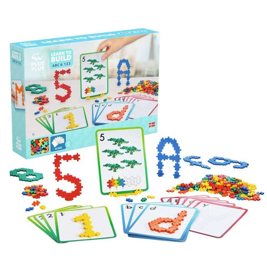 ABC y 1, 2 y 3 Learn to Build Juego de construcción desde los 5 años Building Toys