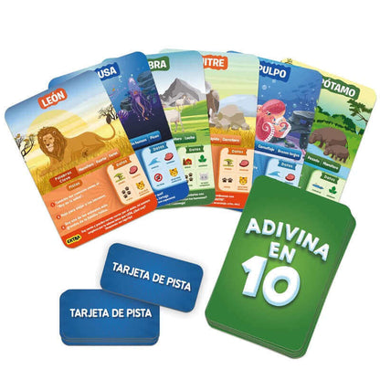 Adivina en 10 Mundo Animal - Juego de mesa - Ludilo - Desde 6 años